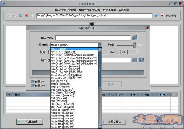 视频下载转换器(TubeDigger)